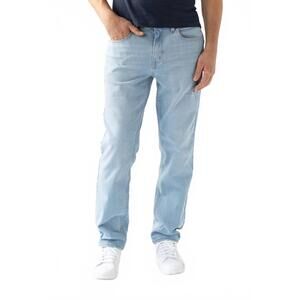 NEW DEVIL-DOG biscoe slim straight jeans in light bleach